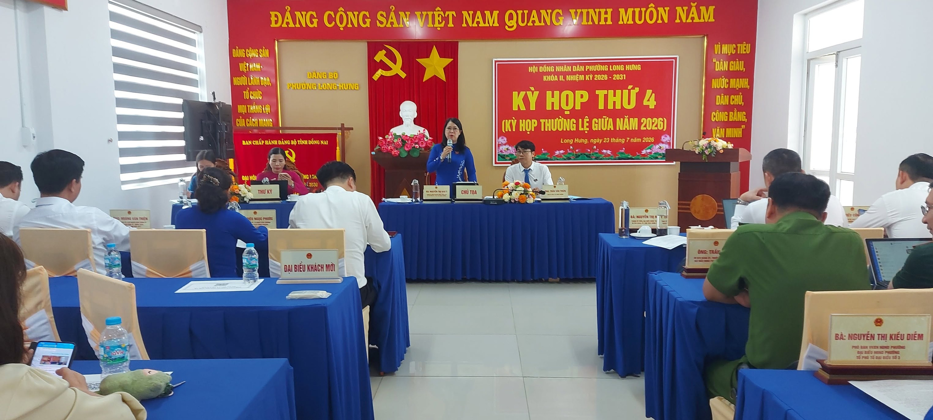 Kỳ họp thư 4 HĐND phường Long Hưng khóa II, nhiệm kỳ 2026 - 2031